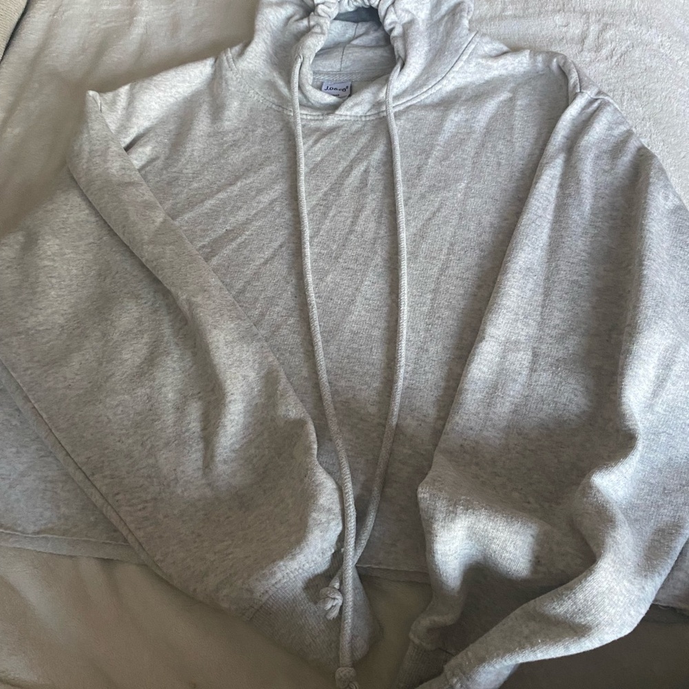 J.O.A. Light Gray Hoodie Sweatshirt